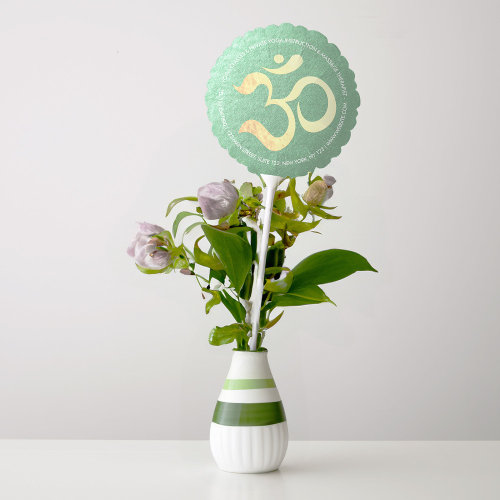 Yoga Meditation Instructor Life Coach OM Quotes Balloon