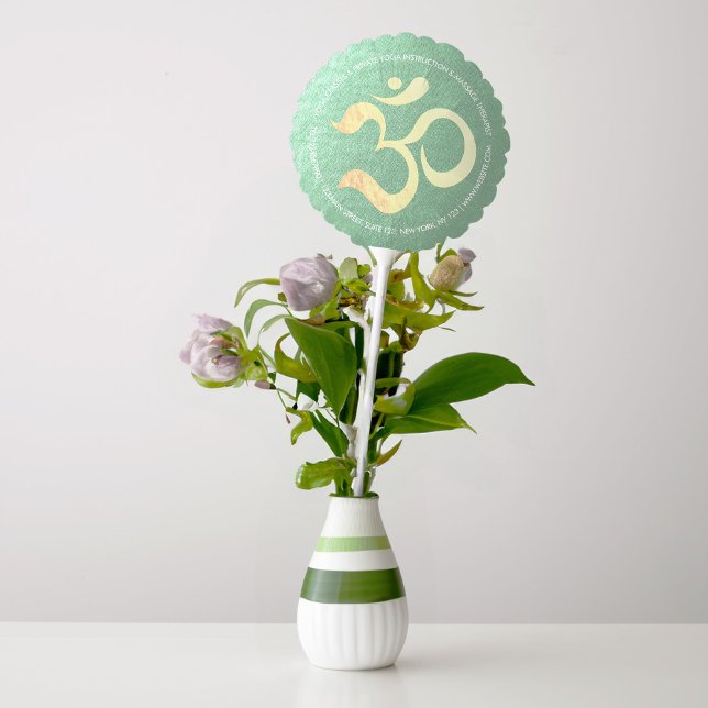 Yoga Meditation Instructor Life Coach OM Quotes Balloon (Creator Uploaded)