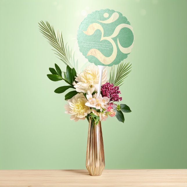 Yoga Meditation Instructor Life Coach OM Quotes Balloon (Creator Uploaded)