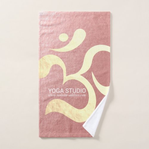 Yoga Meditation Instructor Life Coach OM Quotes Bath Towel Set
