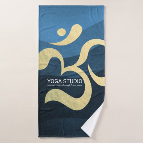 Yoga Meditation Instructor Life Coach OM Quotes Bath Towel Set