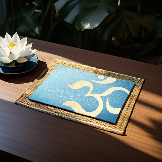 Yoga Meditation Instructor Life Coach OM Quotes Cloth Placemat (Creator Uploaded)