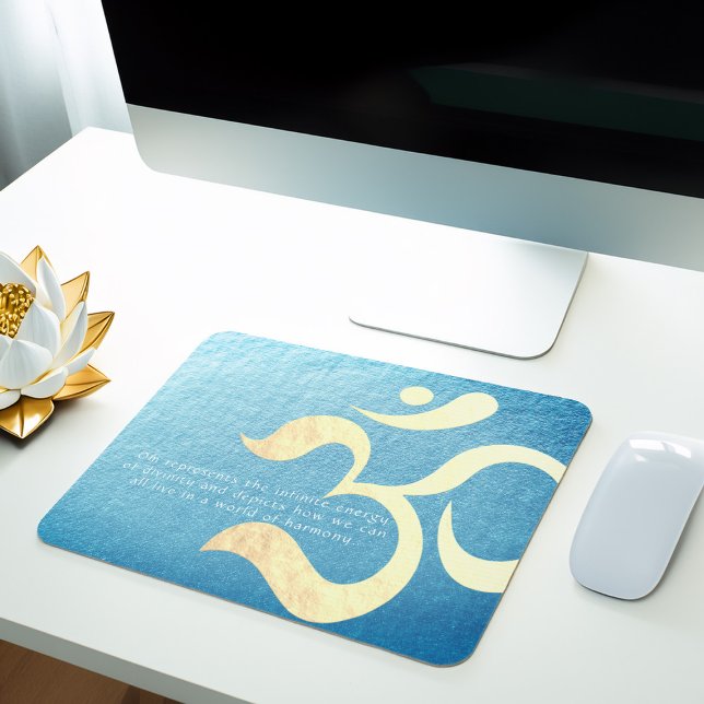 Yoga Meditation Instructor Life Coach OM Quotes Mouse Pad (Creator Uploaded)
