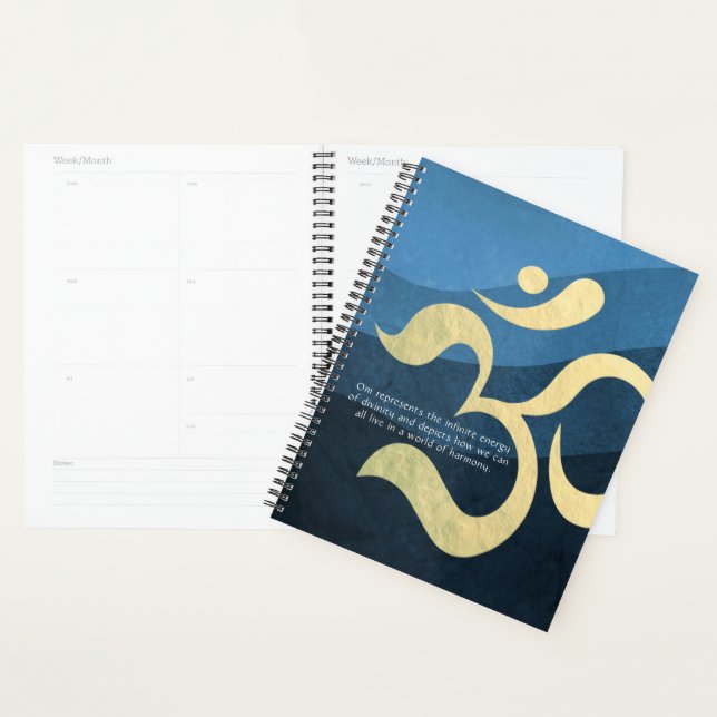 Yoga Meditation Instructor Life Coach OM Quotes Pl Planner (Display)