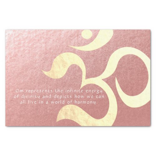 Yoga Meditation Instructor Life Coach OM Quotes Tissue Paper