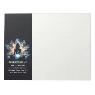 Yoga Meditation Instructor Lotus Pose Brush Stroke Notepad