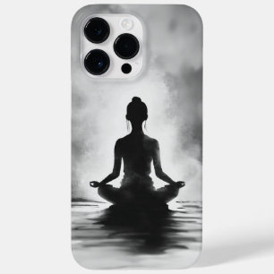 Yoga Meditation Instructor Lotus Pose Ink Painting Case-Mate iPhone 14 Pro Max Case