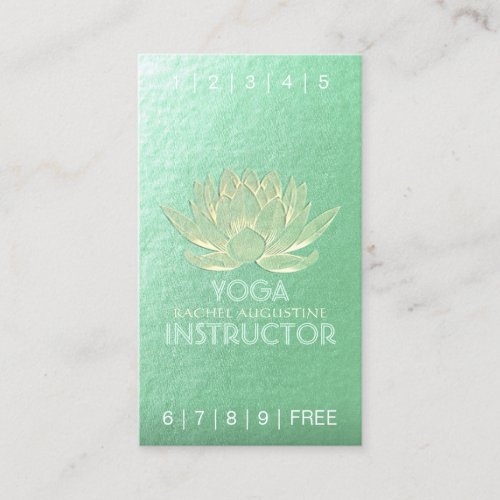 YOGA Meditation Instructor Loyalty Punch Lotus