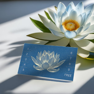 YOGA Meditation Instructor Loyalty Punch Lotus Card