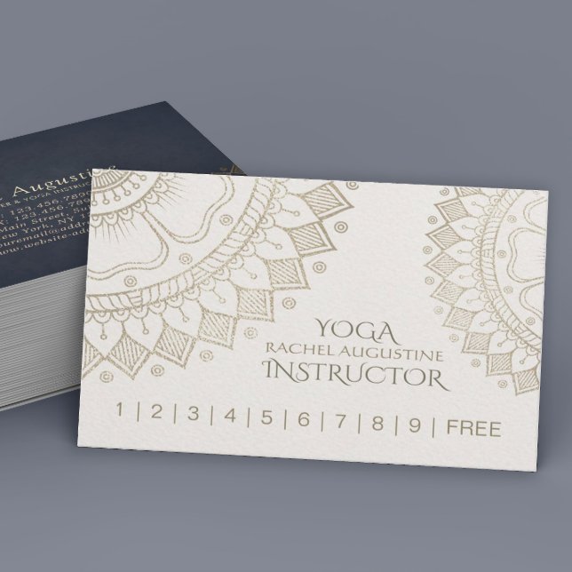 YOGA Meditation Instructor Loyalty Punch Mandala