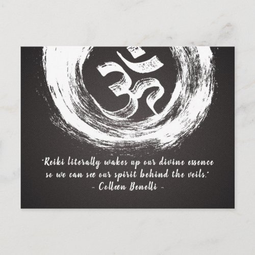 YOGA Meditation Instructor Quotes OM  ZEN Symbols Postcard