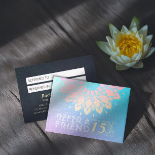 YOGA Meditation Instructor Referral Gold Mandala