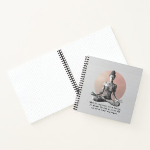 Yoga Meditation Instructor Reiki Master Lotus Pose Notebook
