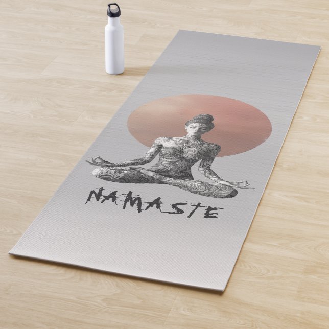 Yoga Meditation Instructor Reiki Master Lotus Pose Yoga Mat (In Situ)