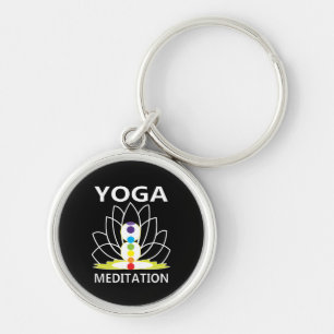 Yoga Meditation  Keychain