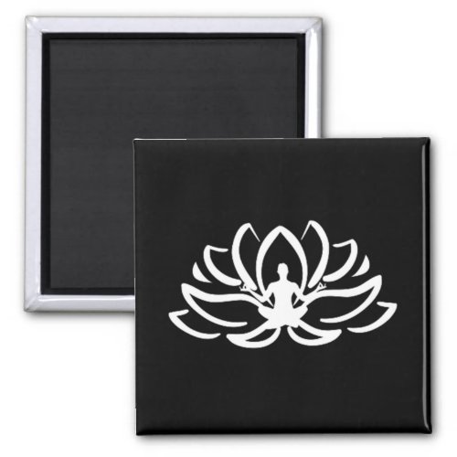 Yoga Meditation Lotus Magnet