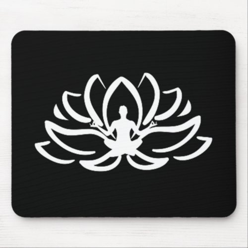 Yoga Meditation Lotus Mouse Pad