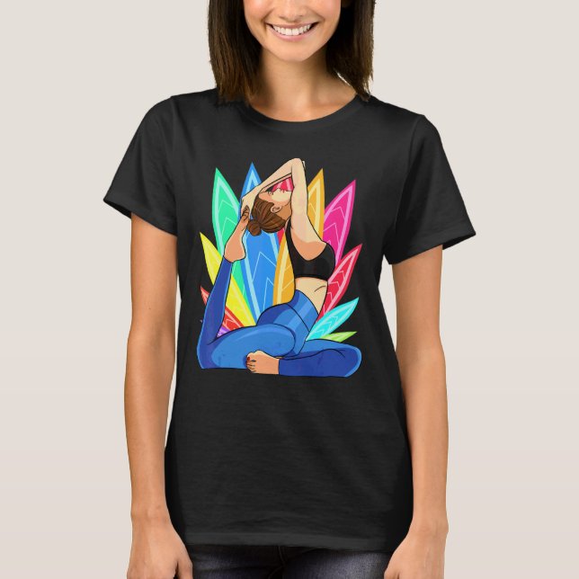 Yoga Meditation Mandala Ornament Namaste  Women Gi T-Shirt (Front)