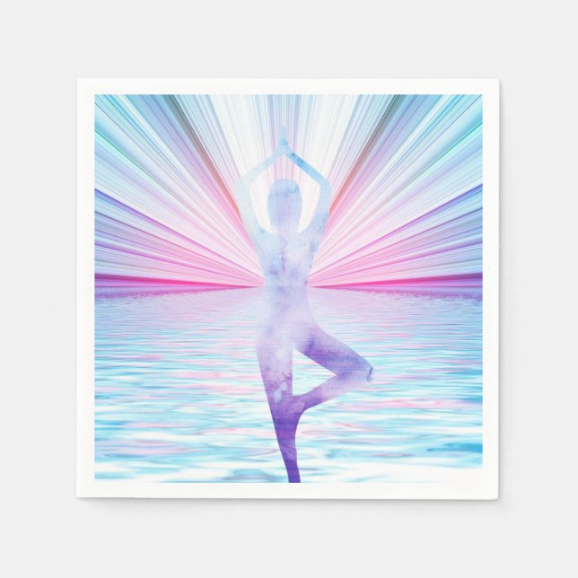 Yoga Meditation Namaste Party or Special Event Napkins (Front)