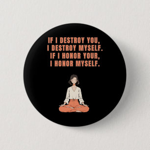 Yoga Meditation Positive Thinking Quotes Sticker Button