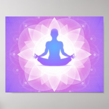 Yoga Meditation Poster by Wonderful12345 at Zazzle