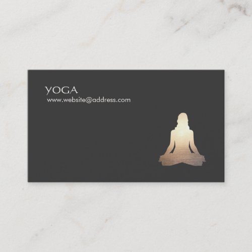 Yoga Meditation Posture Business Card