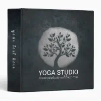 Yoga Studio Meditation Instructor Life Coach OM 3 Ring Binder