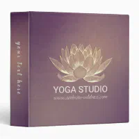 Yoga Studio Meditation Instructor Life Coach OM 3 Ring Binder