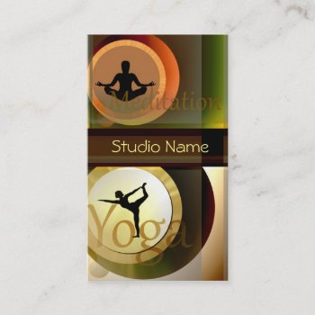 Yoga Meditation Studio Buisness Card by Avanda at Zazzle