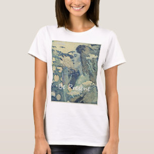 Yoga & Meditation Vibe Woman Blue T-Shirt