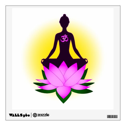 Yoga meditation wall sticker