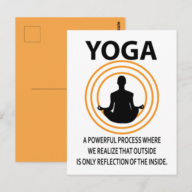 Yoga Meditation Yoga Postcard (Front/Back)