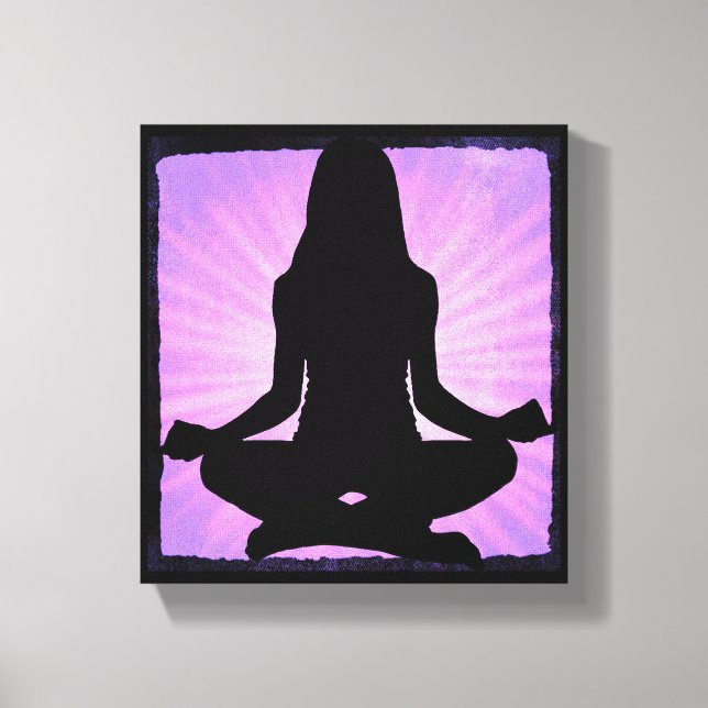 Yoga Meditation Zen Canvas Wall Art (Front)