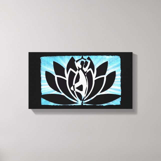 Yoga Meditation Zen Canvas Wall Art (Front)
