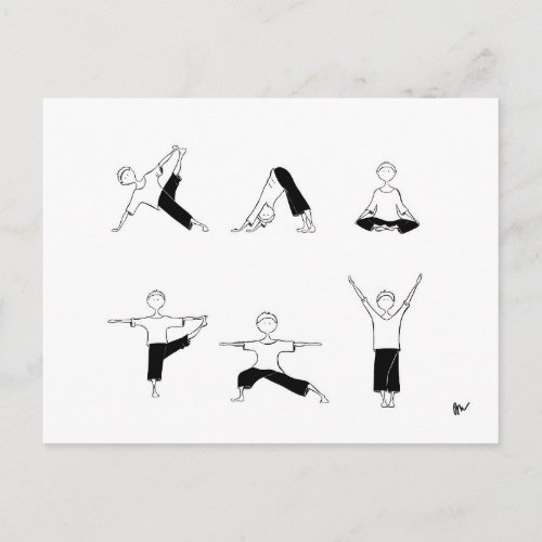 Yoga Moga postcard
