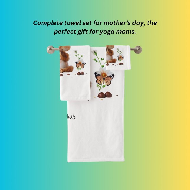 Yoga Mom  Bath Towel Set (Creator Uploaded)