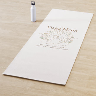 Yoga Mom Breathing Through Motherhood Mat