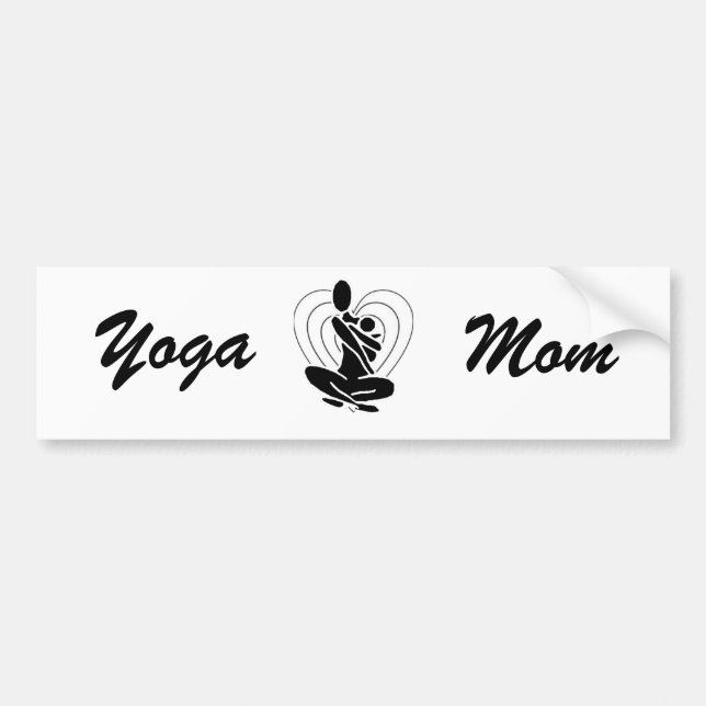 Yoga Mom bumper sticker (Front)