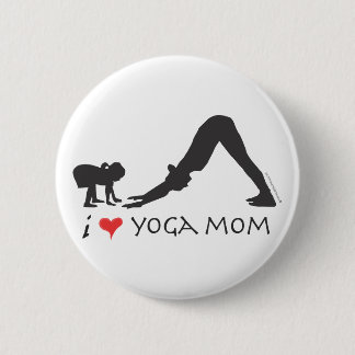 Yoga Mom Button