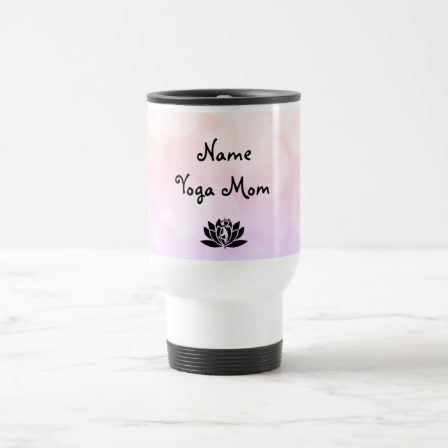 Yoga Mom design Travel Mug (Center)