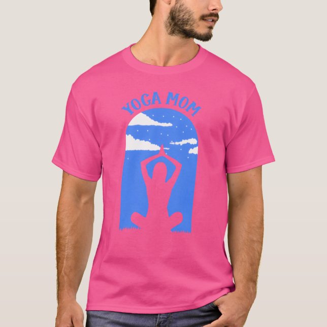 Yoga Mom Hobby Mommy Mother retro T-Shirt (Front)