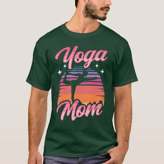 Yoga Mom Mother Hobby Mommy girl T-Shirt (Front)