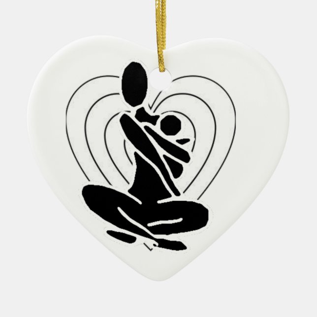 Yoga Mom Ornament (Front)