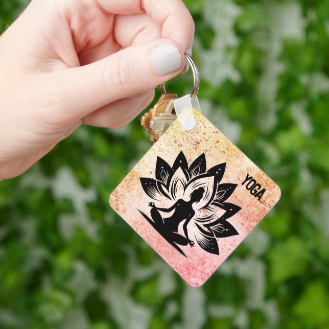 Yoga Mood Magnet Keychain (Hand)