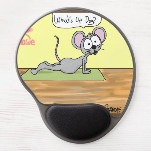 Yoga Mouse pad with a Mouse doing Yoga