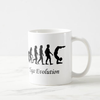 Yoga mug "Yoga Evolution" humor