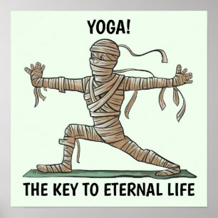 Yoga Mummy Poster