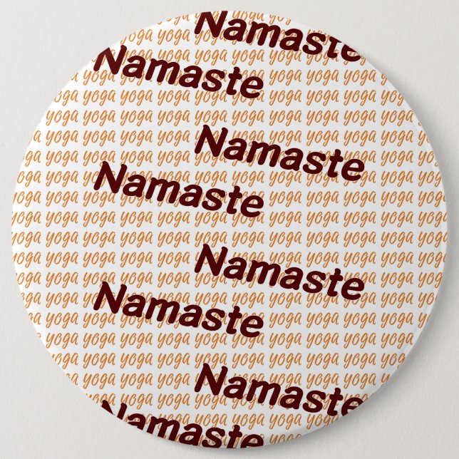 Yoga Namaste Button (Front)