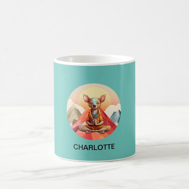 Yoga - Namaste - Dog Coffee Mug (Center)