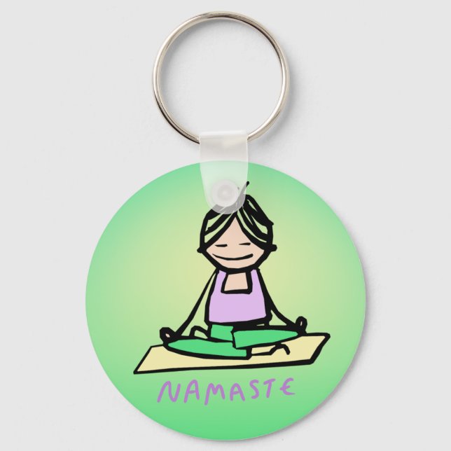 Yoga Namaste Keychain (Front)
